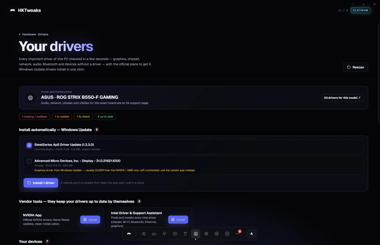 HKTweaks — Drivers